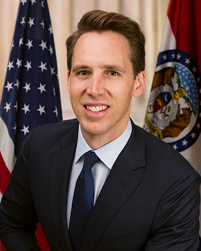 Official Portrait of Senator Josh Hawley