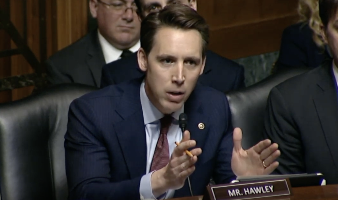 Senator Josh Hawley concludes his remarks. View here or click the image above.